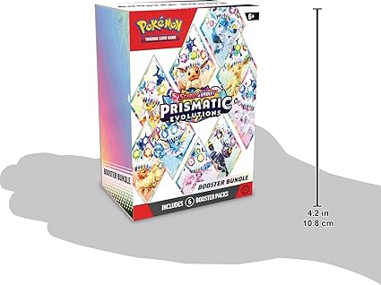 Pokémon TCG: Scarlet & Violet-Prismatic Evolutions Booster Bundle (6 Packs)