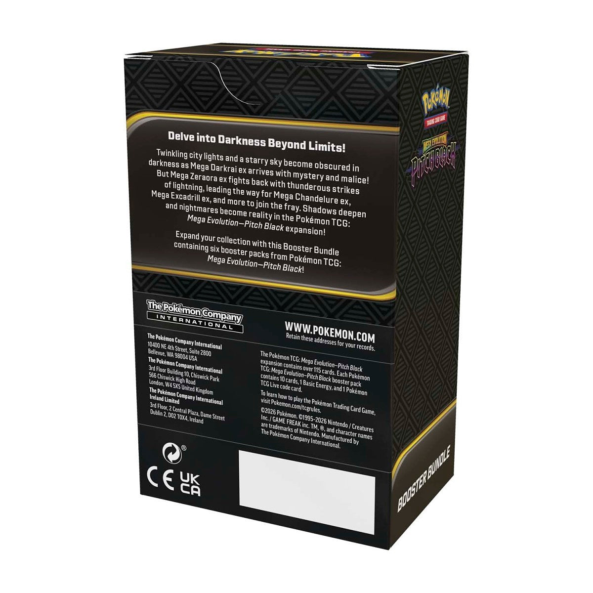 Pokemon TCG Mega Evolution Pitch Black Booster