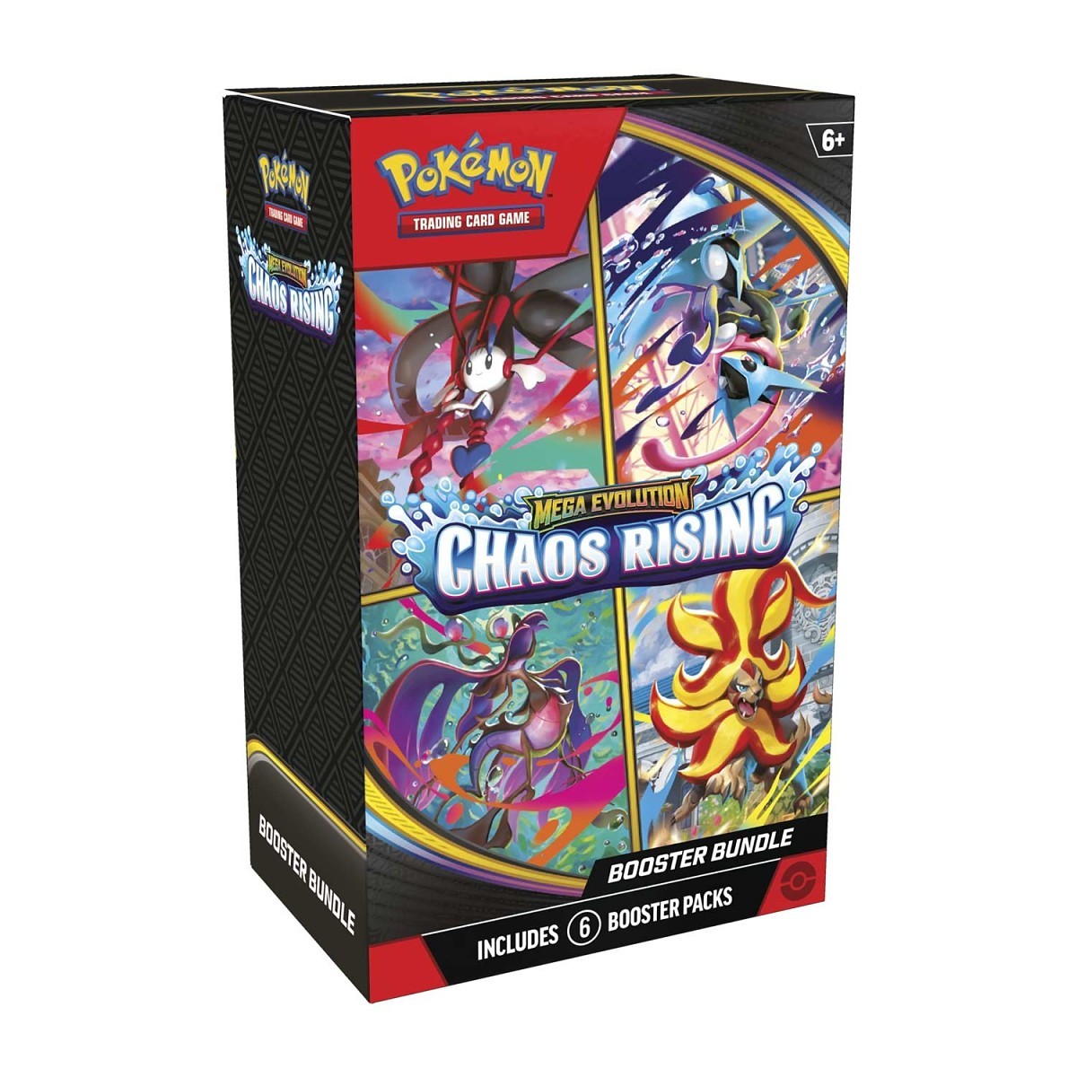 Pokémon TCG: Mega Evolution-Chaos Rising Booster Bundle (6 Packs)