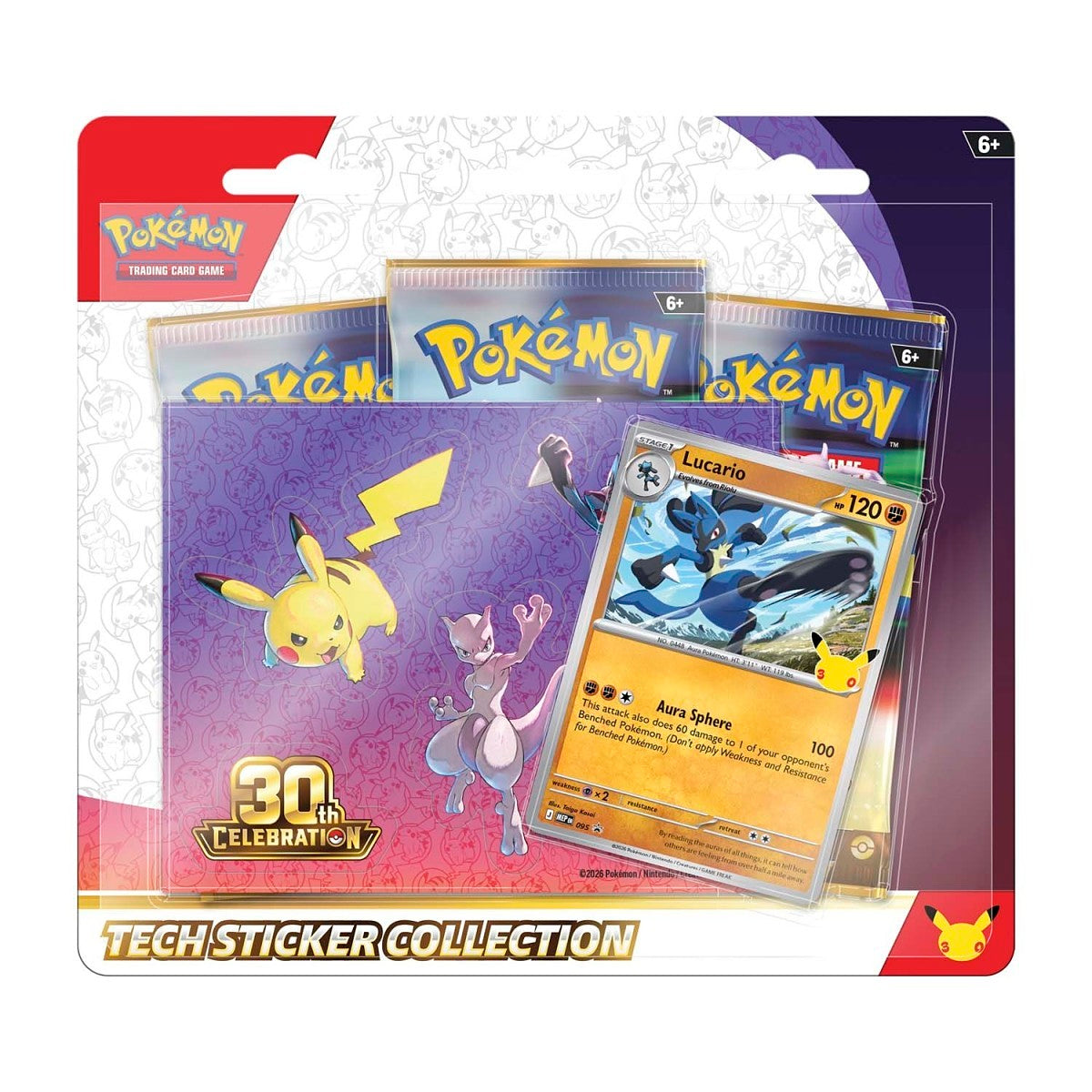 Pokémon TCG: 30th Celebration Tech Sticker Collection (Lucario) -Pre-Order