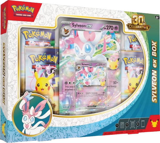 Pokémon TCG: 30th Celebration Sylveon ex Box