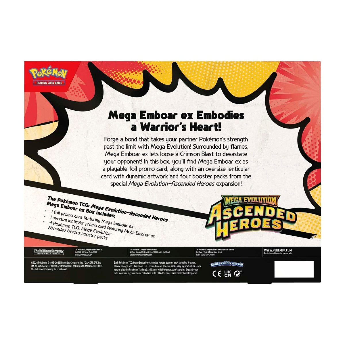 Pokemon TCG Mega Evolution Ascended Heroes Mega Emboar ex