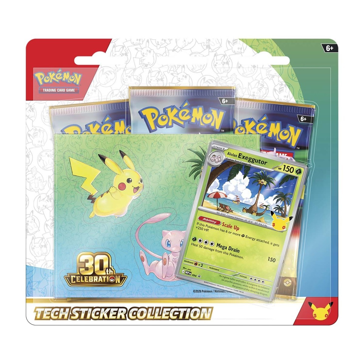 Pokémon TCG: 30th Celebration Tech Sticker Collection (Alolan Exeggutor) -Pre-Order