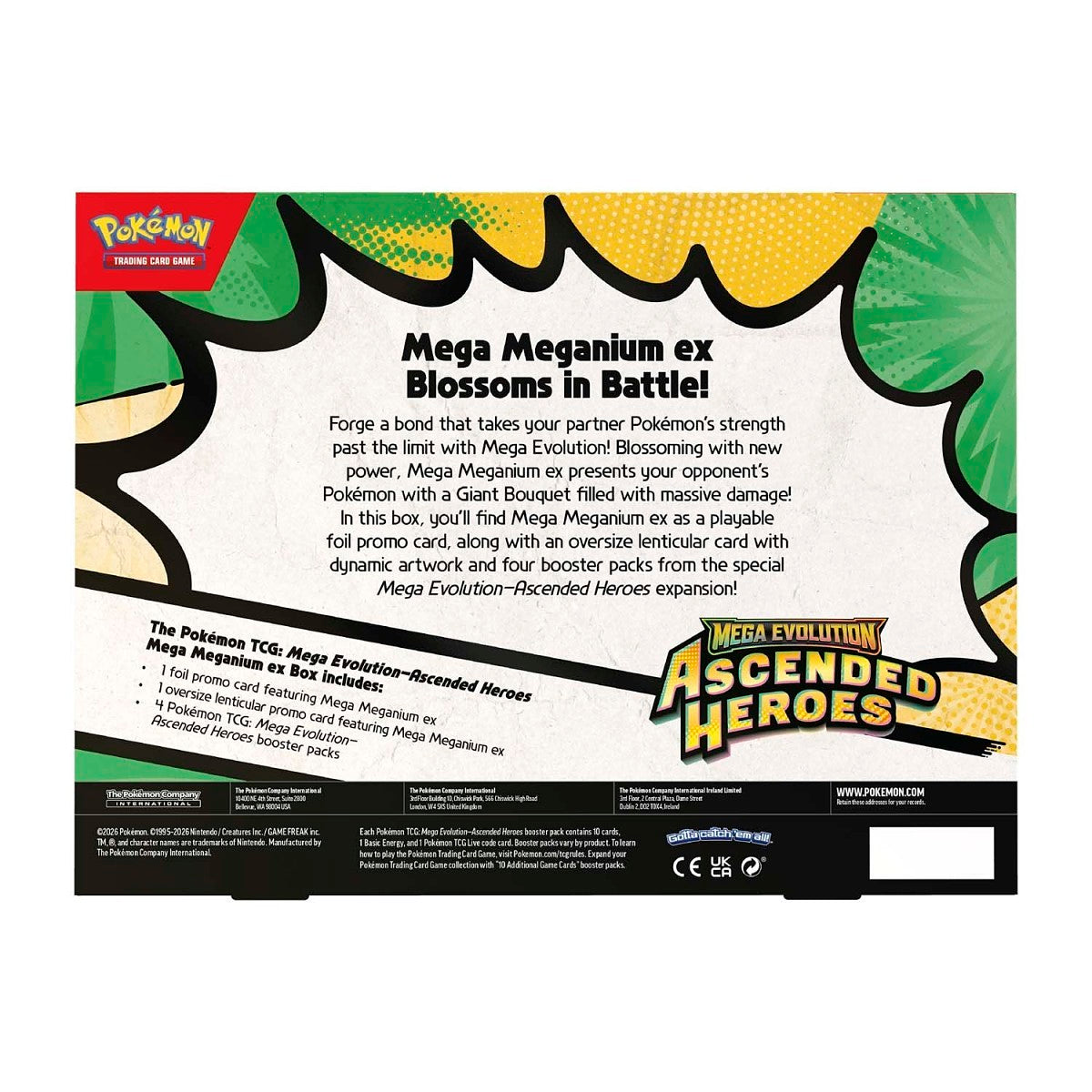 Pokemon TCG Mega Evolution Ascended Heroes Mega Meganium ex