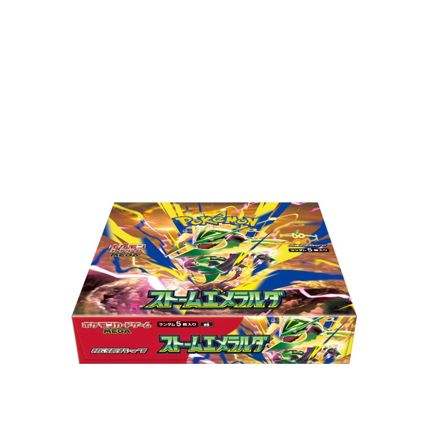 Japanese Pokemon TCG: MEGA Storm Emeralda Booster Box M6 Box No SHRINK WRAP